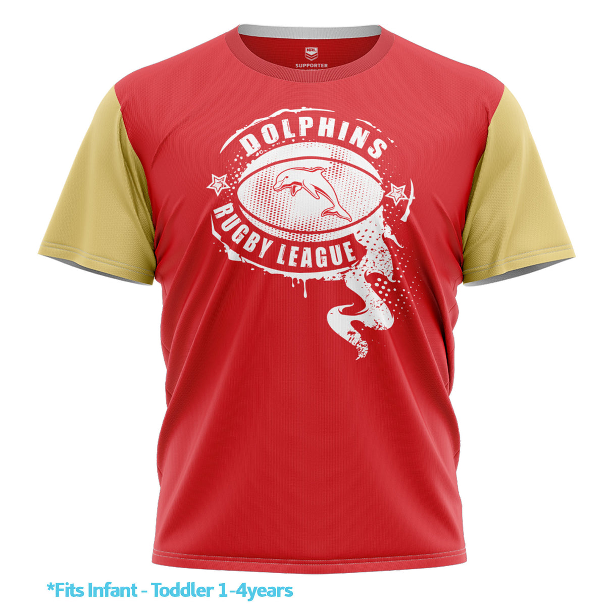 NRL Dolphins 'Preston' Kids Tee - Ashtabula