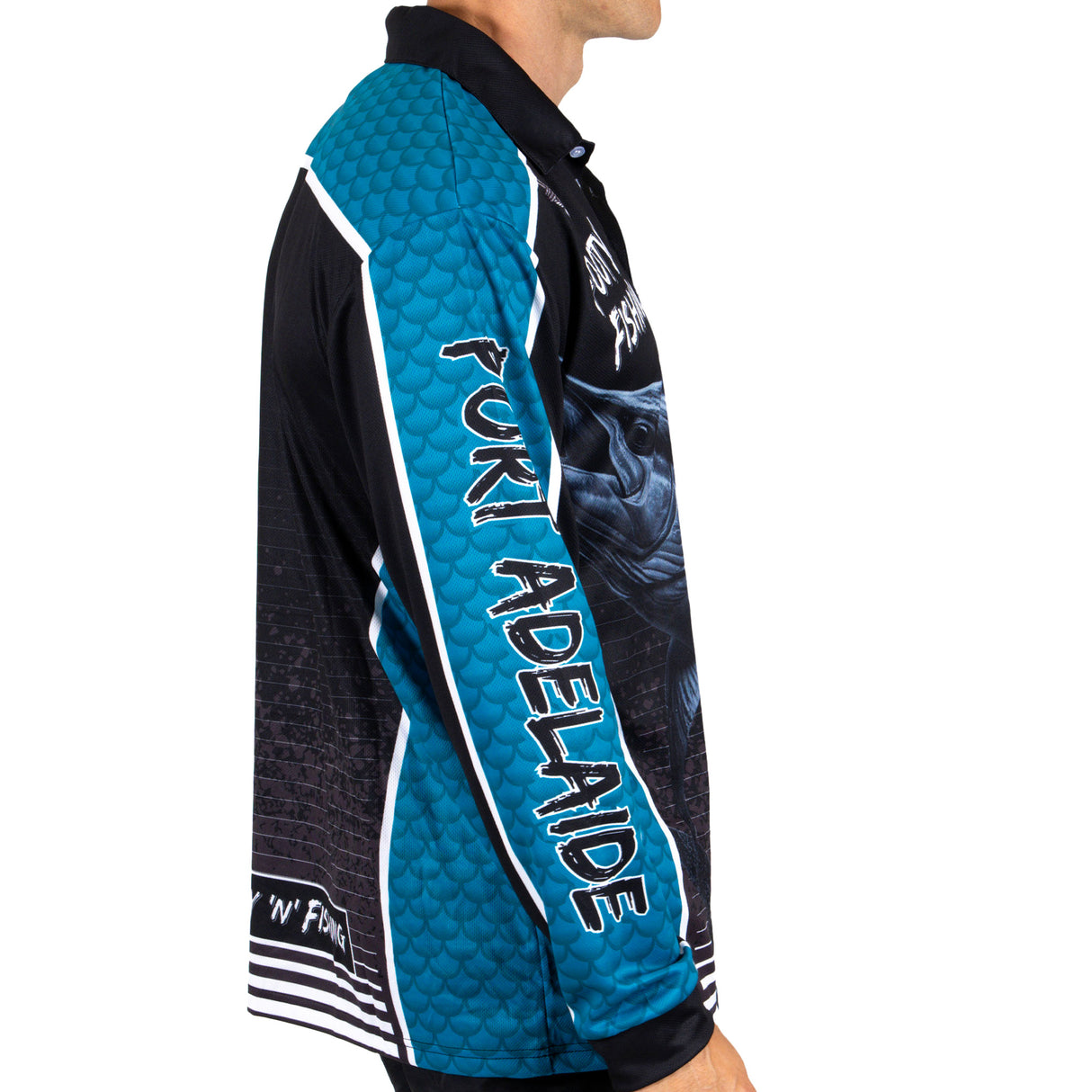 AFL Port Adelaide Footy n Fishing Shirt - Adult - Ashtabula