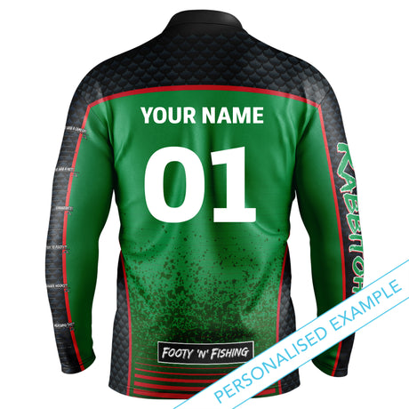 NRL Rabbitohs 'Barracuda' Fishing Shirt - Adult - Ashtabula