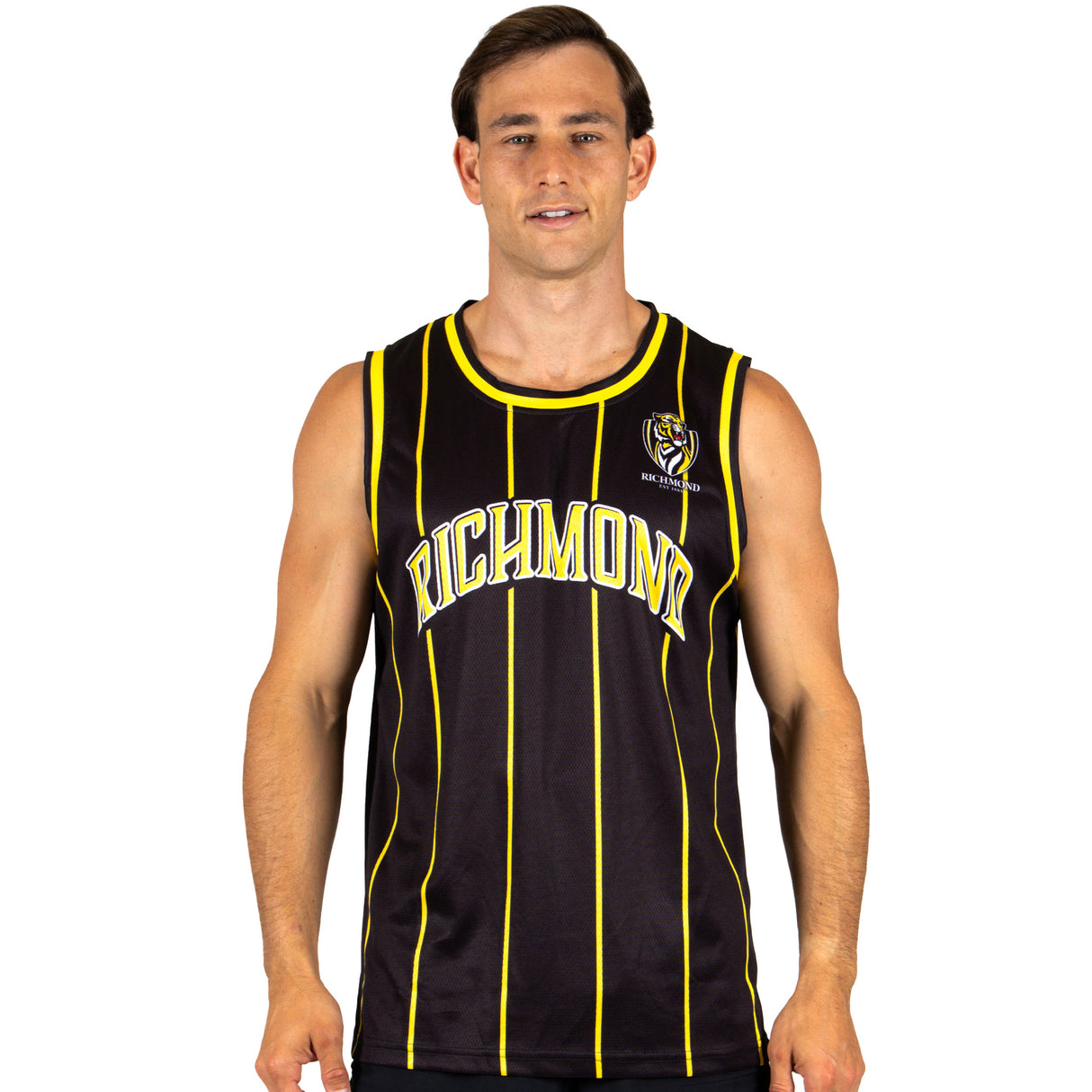 AFL Richmond Tigers 'Harlem' Basketball Singlet - Adult - Ashtabula