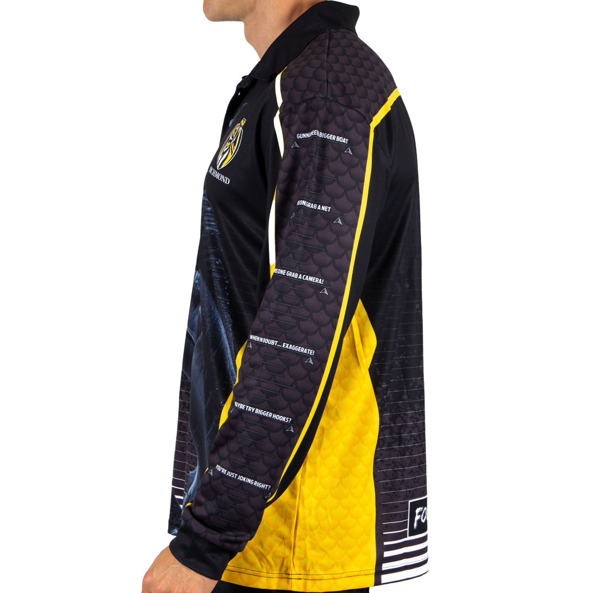 AFL Richmond Tigers Footy n Fishing Shirt - Adult - Ashtabula
