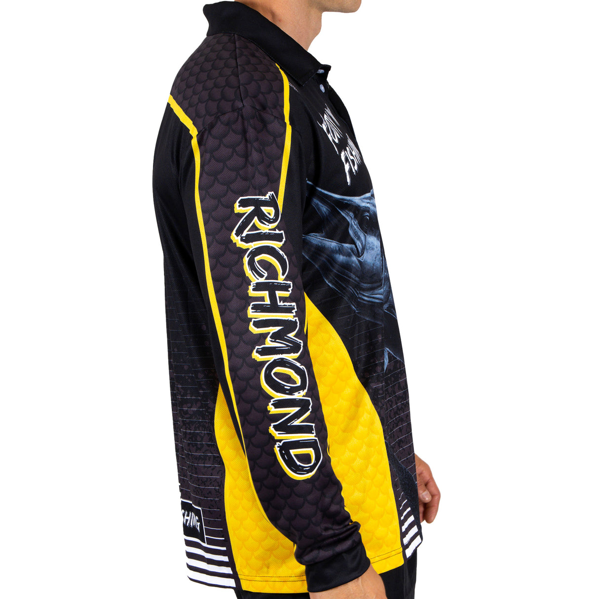 AFL Richmond Tigers Footy n Fishing Shirt - Adult - Ashtabula