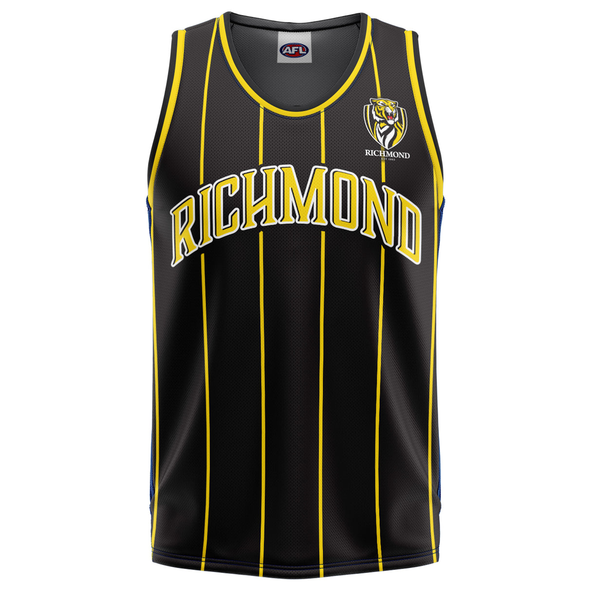 AFL Richmond Tigers 'Harlem' Basketball Singlet - Youth - Ashtabula