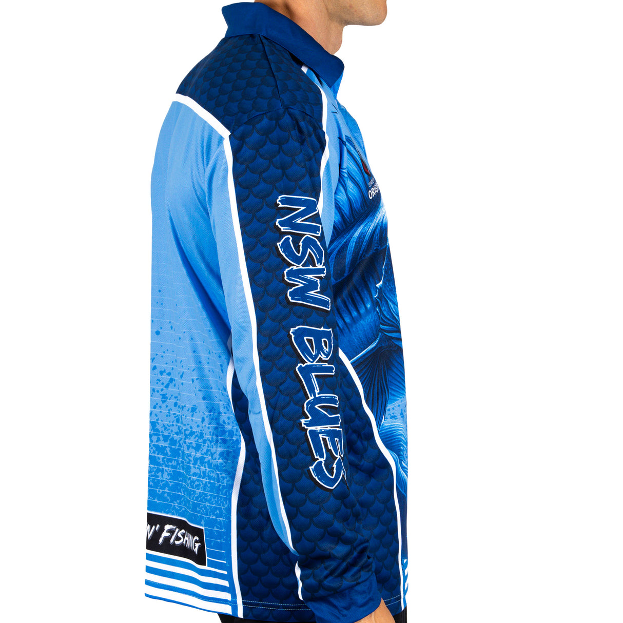 NSW Blues 'Barracuda' Fishing Shirt - Adult - Ashtabula