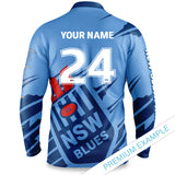 NSW Blues 'Ignition' Fishing Shirt - Adult - Ashtabula