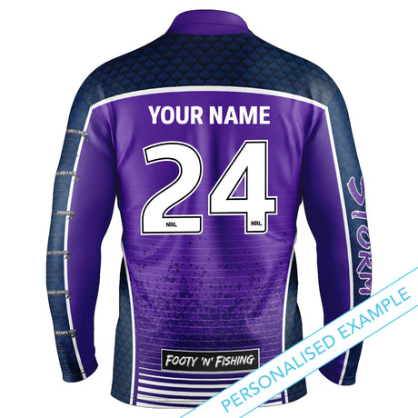 NRL Storm 'Barracuda' Fishing Shirt - Youth - Ashtabula