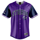 NRL Storm 'Slugger' Baseball Shirt - Ashtabula