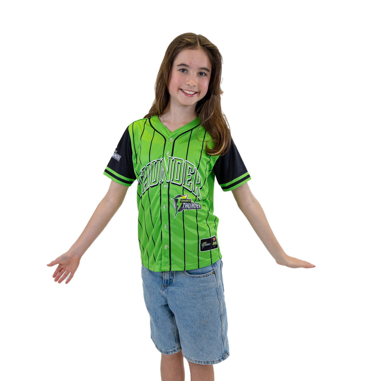 BBL Sydney Thunder 'Slugger' Baseball Shirt - Youth - Ashtabula