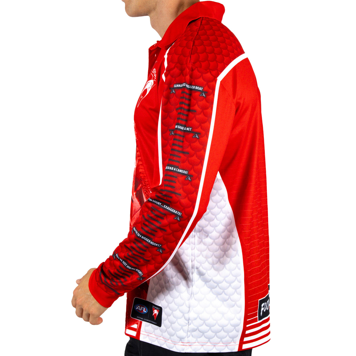 AFL Sydney Swans Footy n Fishing Shirt - Adult - Ashtabula