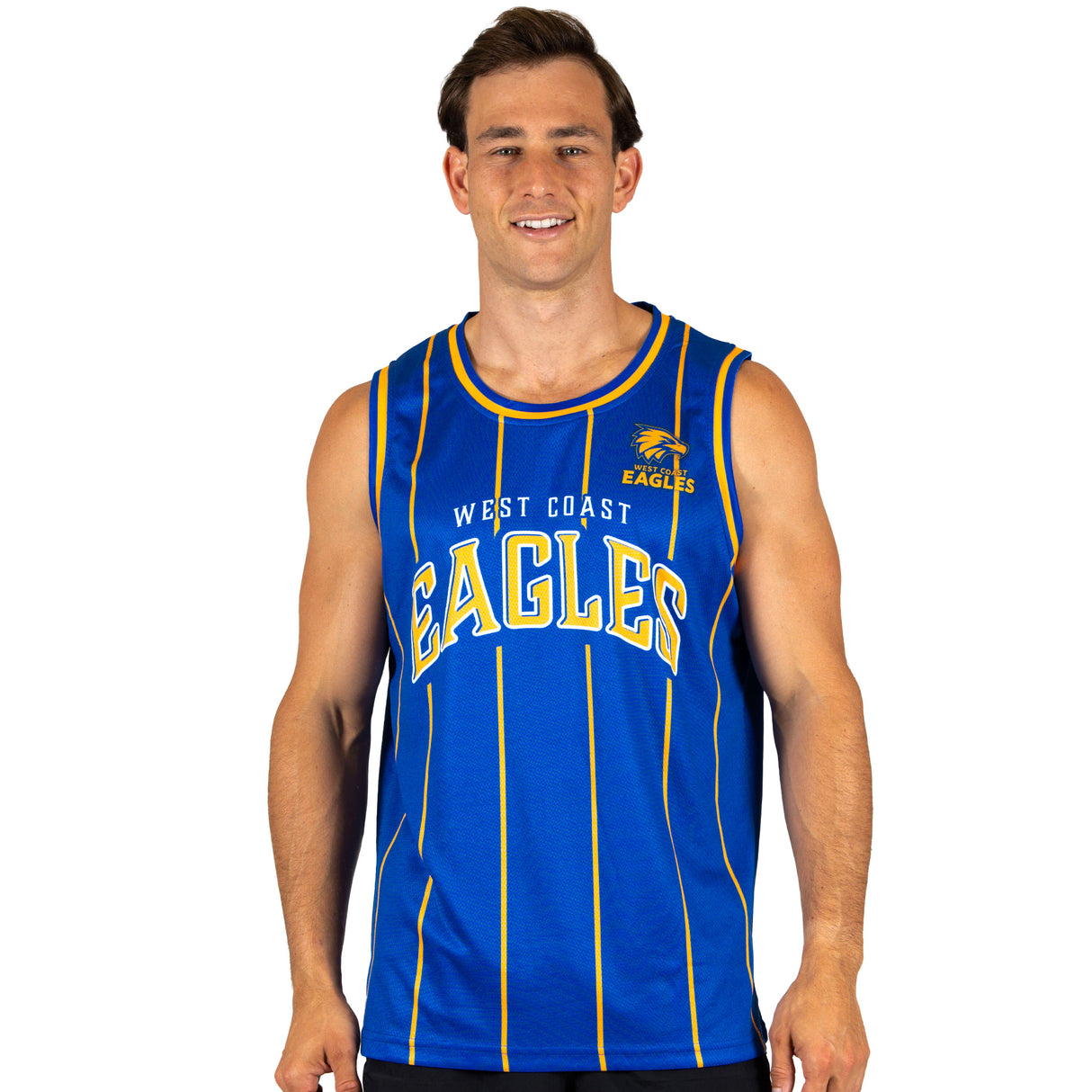 AFL West Coast Eagles 'Harlem' Basketball Singlet - Adult - Ashtabula