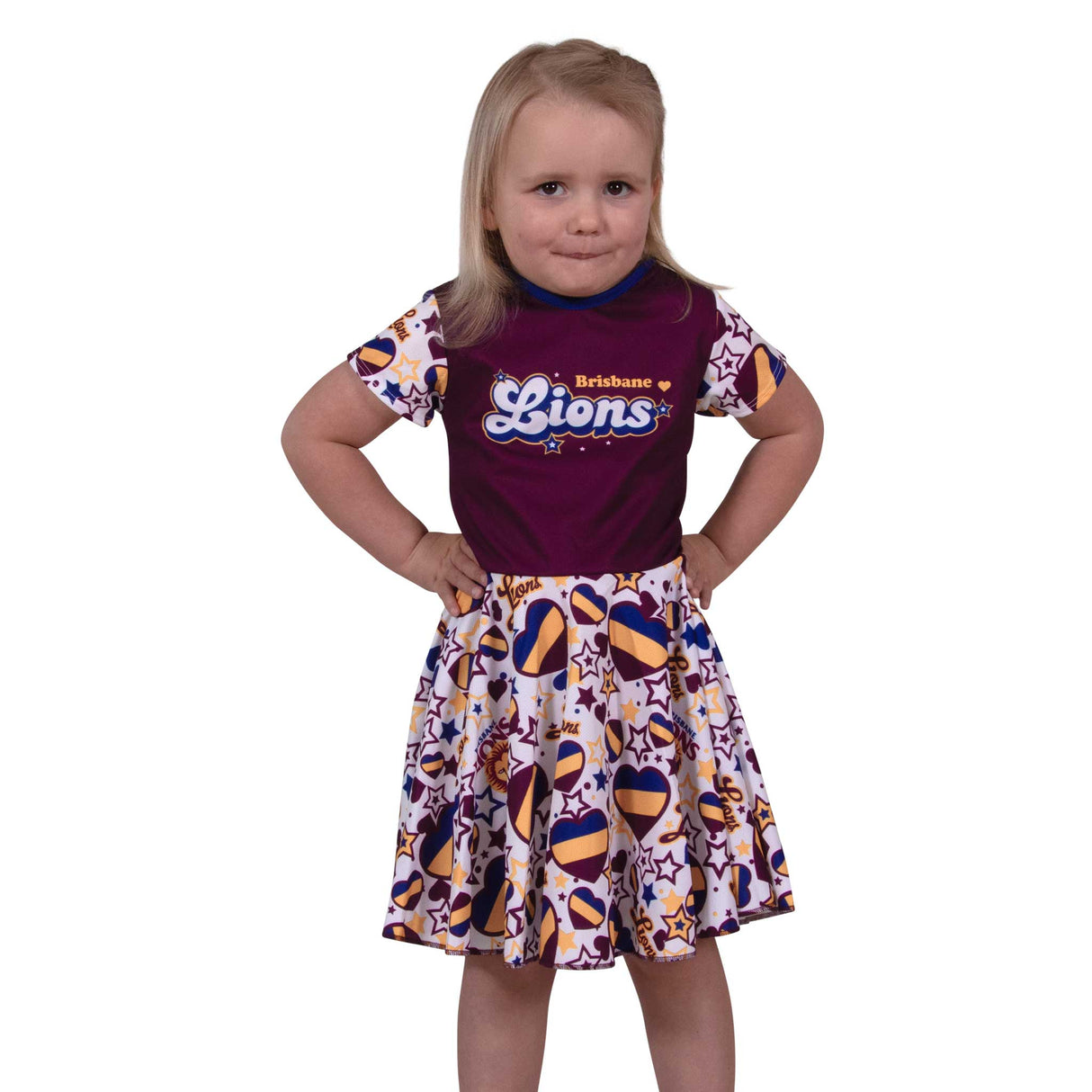 AFL Brisbane Lions 'Heartbreaker' Dress - Ashtabula