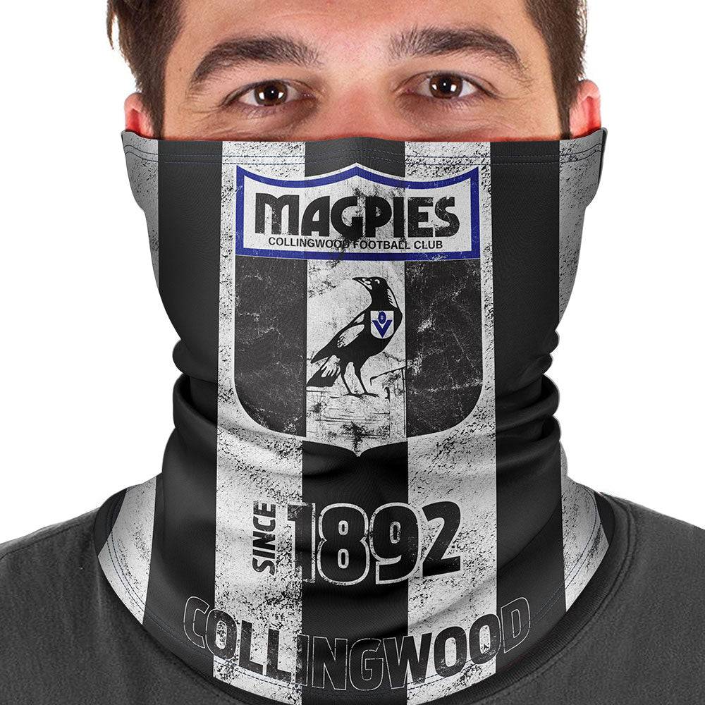 AFL Collingwood Magpies Heritage Multi-Purpose Bandana - Ashtabula