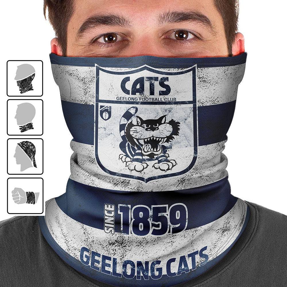 AFL Geelong Cats Heritage Multi-Purpose Bandana - Ashtabula