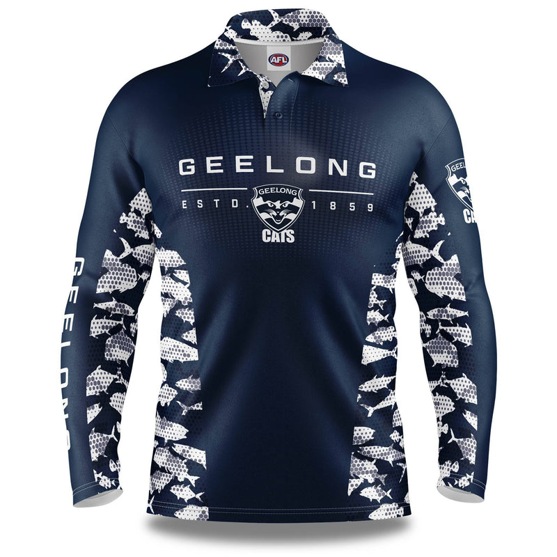 AFL Geelong Cats 'Reef Runner' Fishing Shirt - Adult - Ashtabula