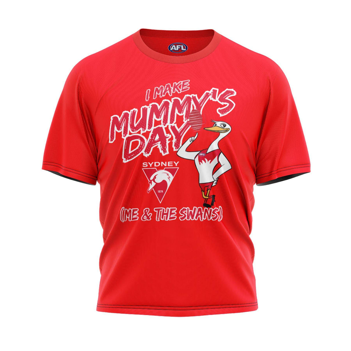 AFL Sydney Swans 'Mummy's Day' Tee - Ashtabula