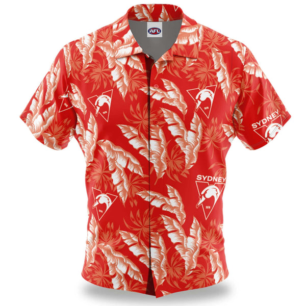 AFL Sydney Swans 'Paradise' Hawaiian Shirt - Ashtabula