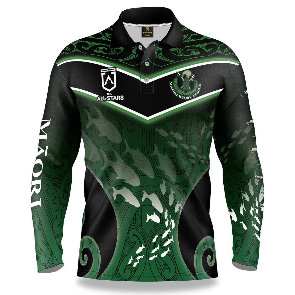 Māori All Stars 'Unity' Fishing Shirt - Youth - Ashtabula