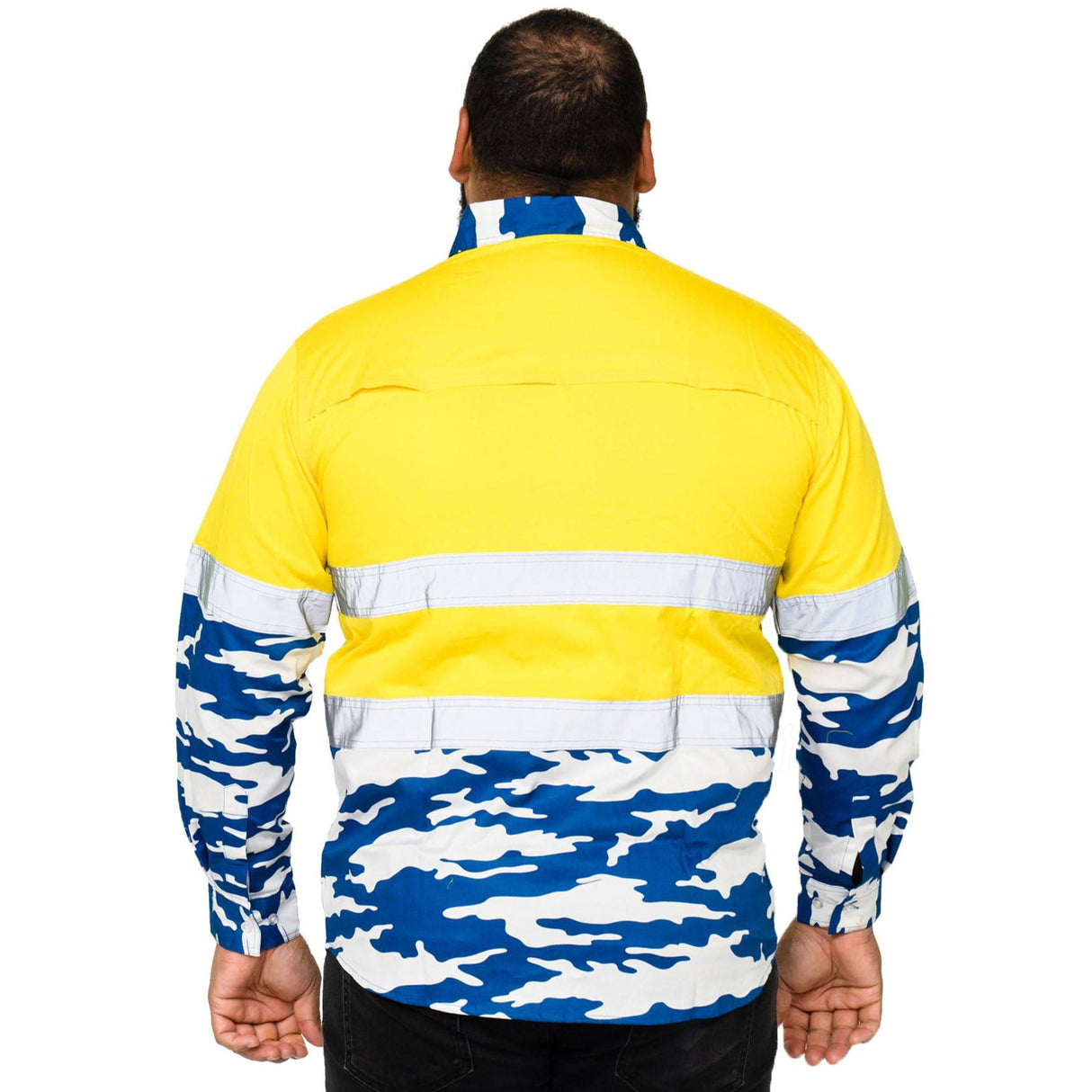 NRL Bulldogs 'Camo' Hi-Vis Work Shirt - Ashtabula