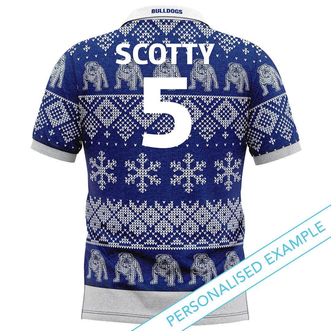 NRL Bulldogs XMAS Polo Shirt - Ashtabula