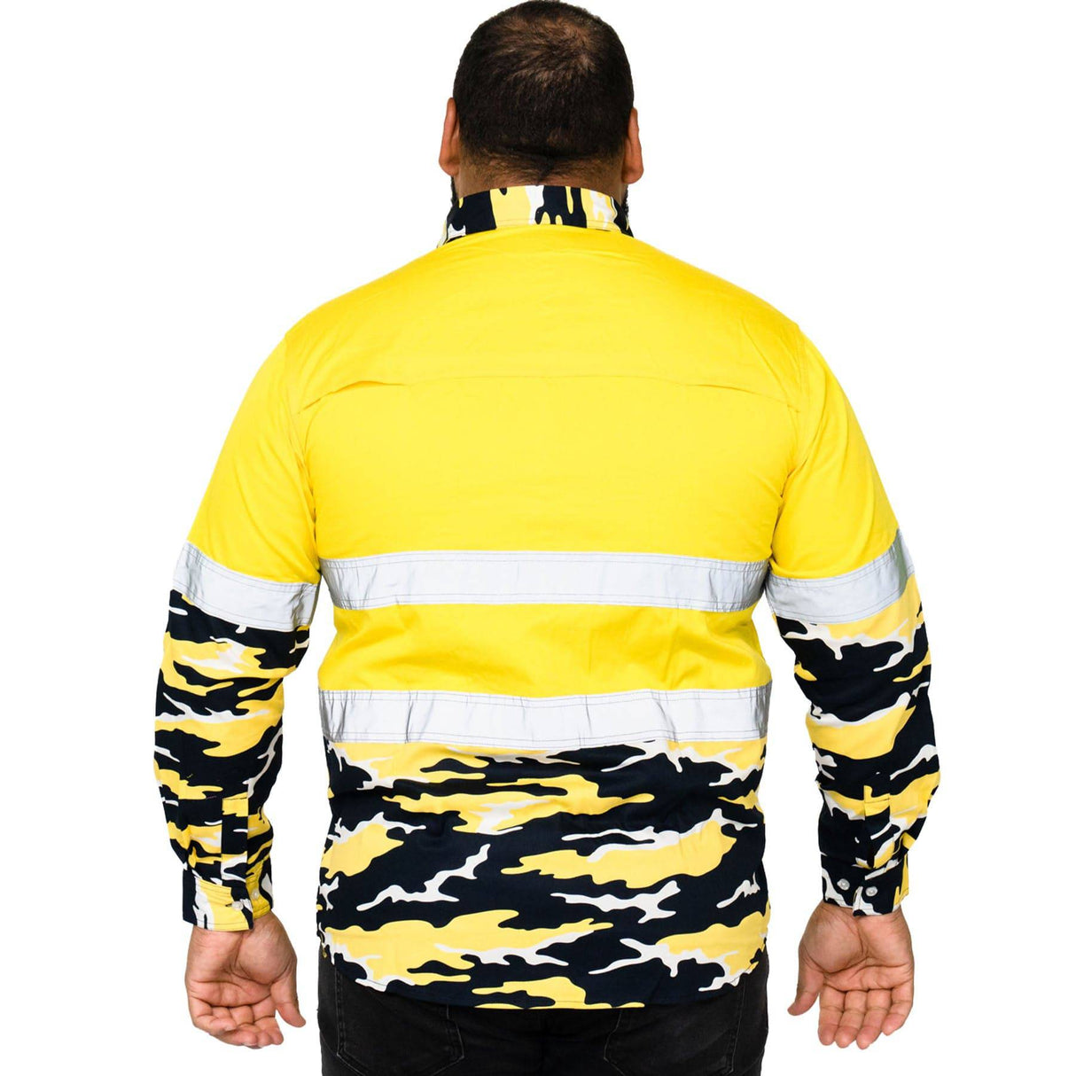 NRL Cowboys 'Camo' Hi-Vis Work Shirt - Ashtabula