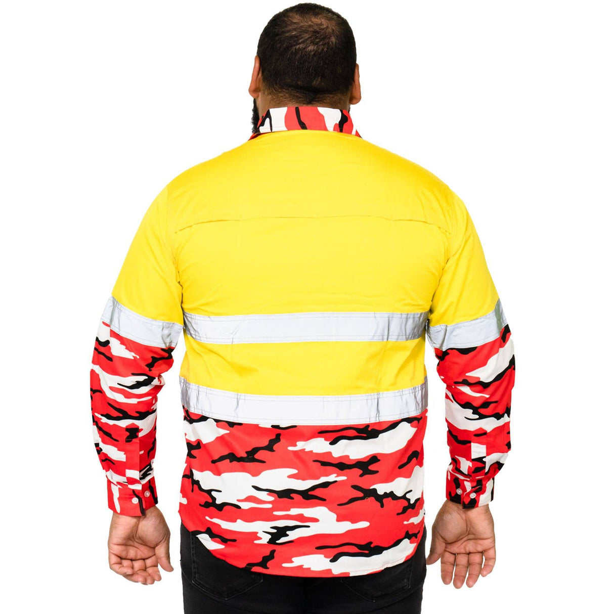 NRL Dragons 'Camo' Hi-Vis Work Shirt - Ashtabula