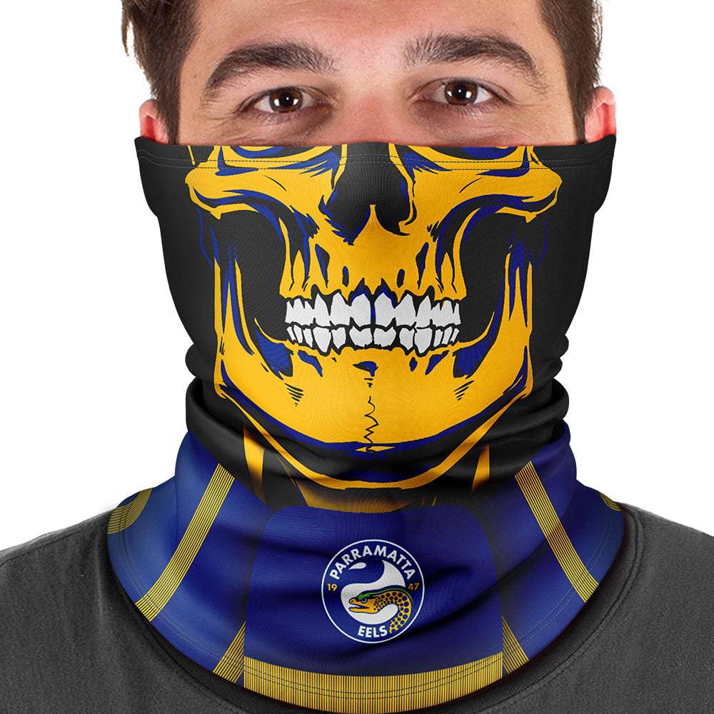 NRL Eels 'Skull-Face' Multi-Purpose Scarf - Ashtabula