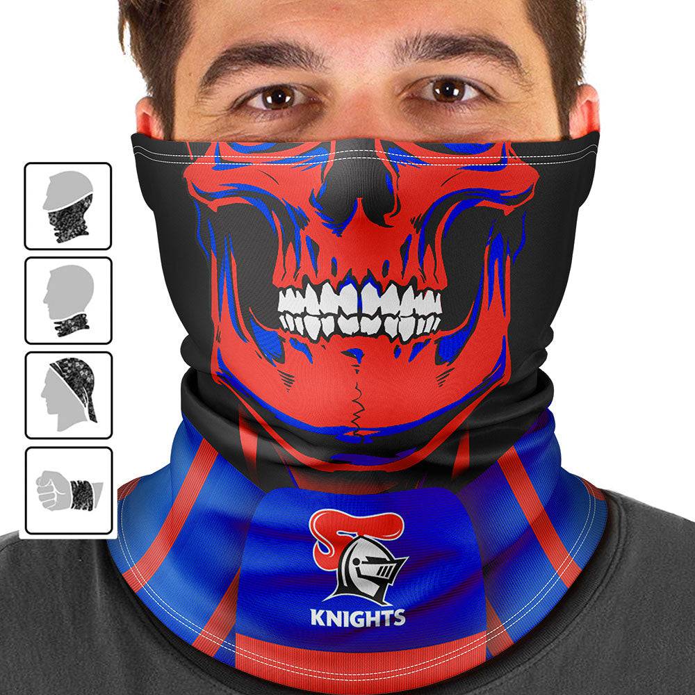 NRL Knights 'Skull-Face' Multi-Purpose Scarf - Ashtabula