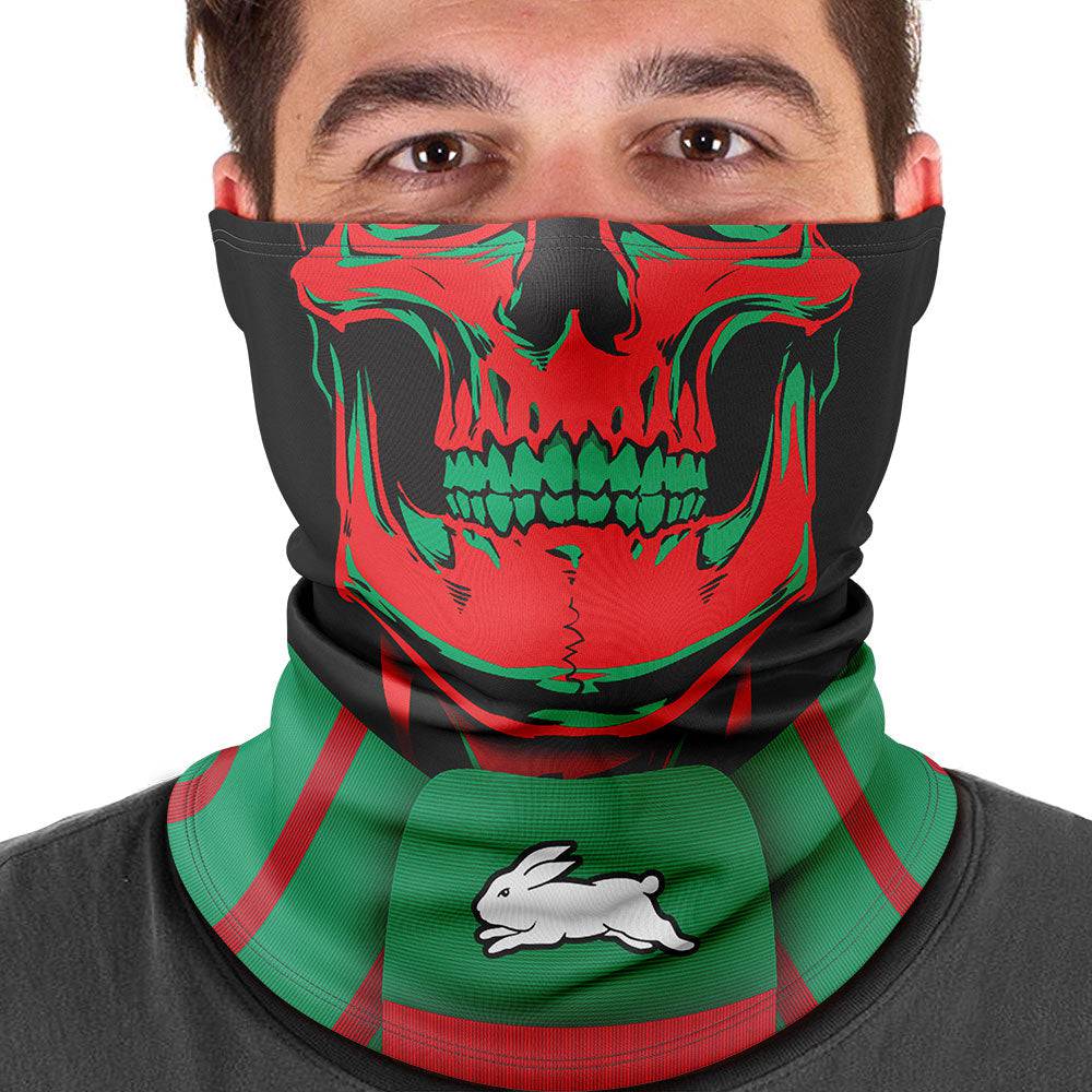 NRL Rabbitohs "Skull-Face" Multi-Purpose Scarf - Ashtabula