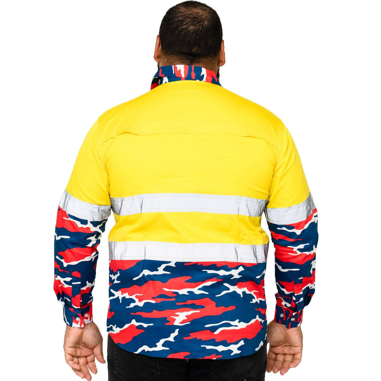 NRL Roosters 'Camo' Hi-Vis Work Shirt - Ashtabula