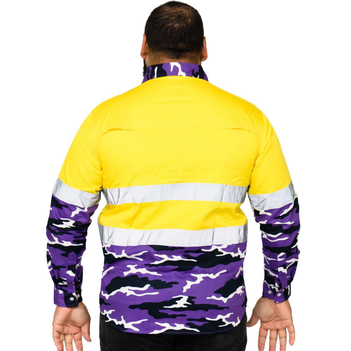 NRL Storm 'Camo' Hi-Vis Work Shirt - Ashtabula