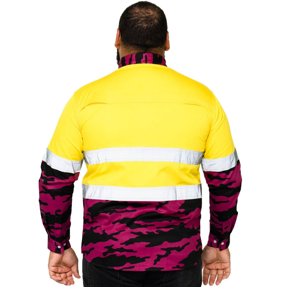 QLD Maroons 'Camo' Hi-Vis Work Shirt - Ashtabula