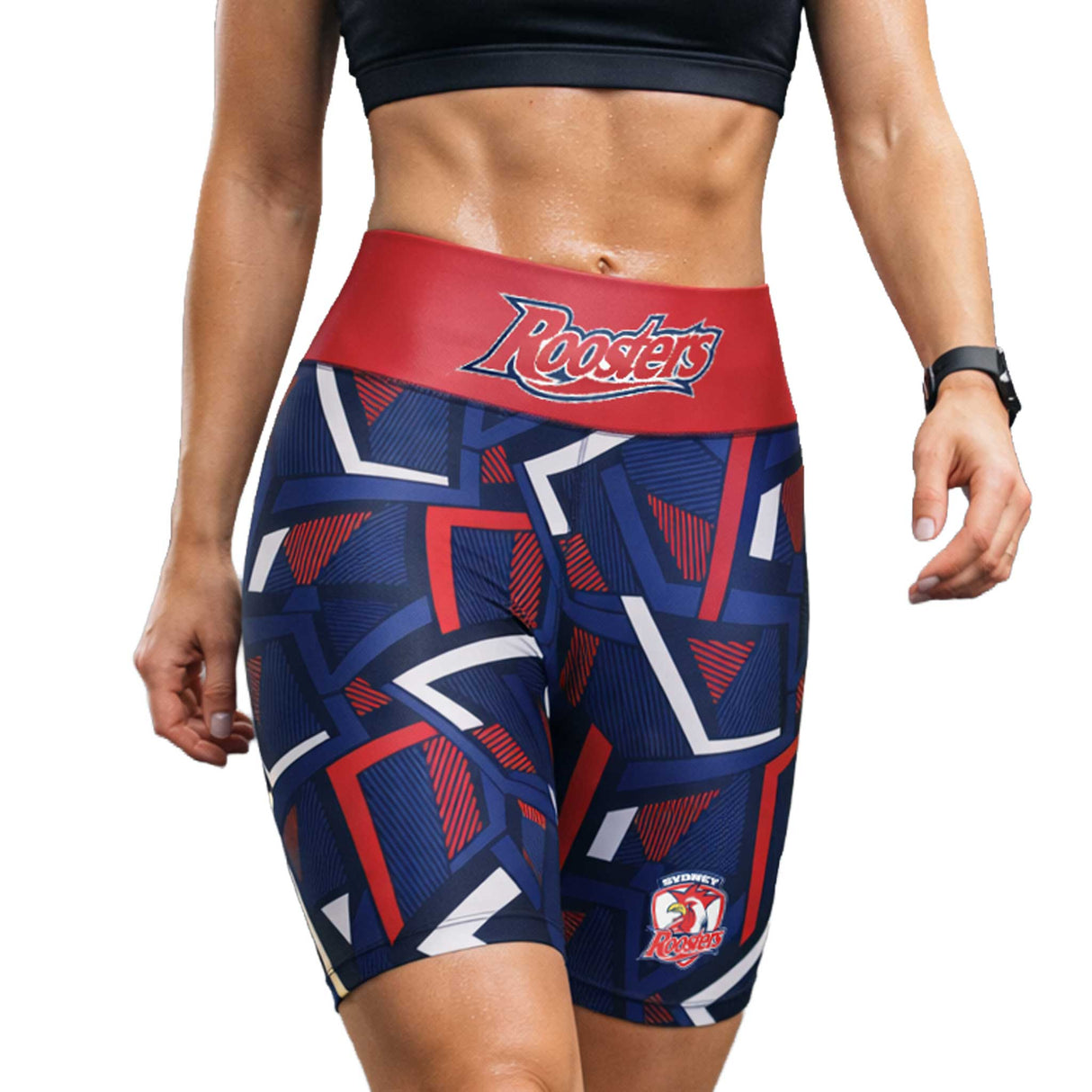 NRL Roosters 'Voltra' Ladies Exercise Shorts - Ashtabula