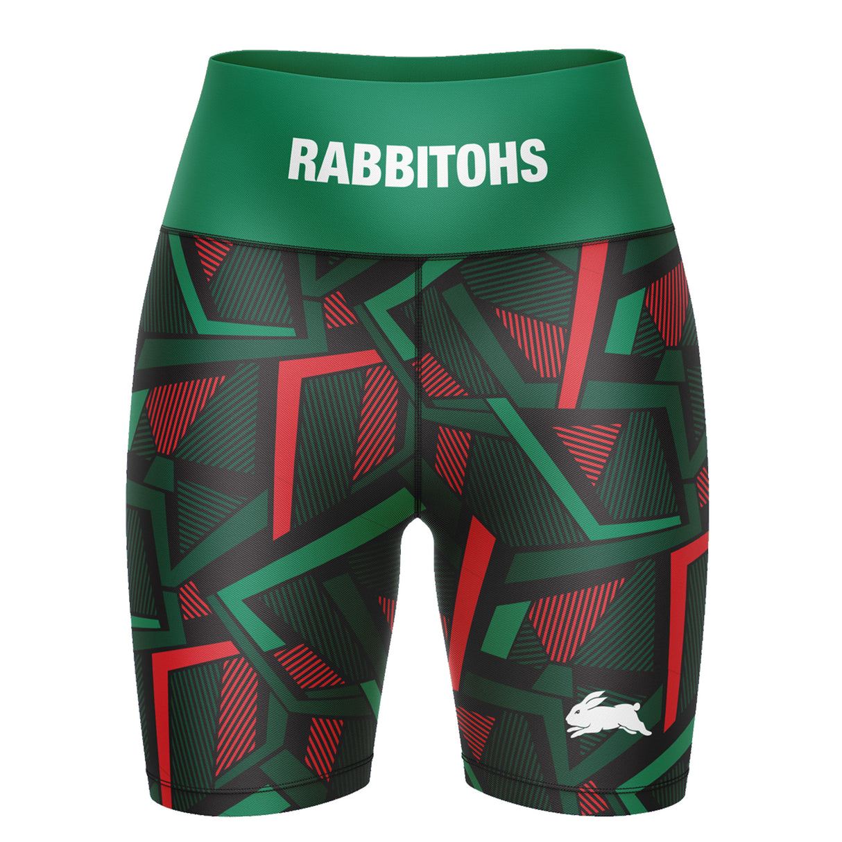 NRL Rabbitohs 'Voltra' Ladies Exercise Shorts - Ashtabula