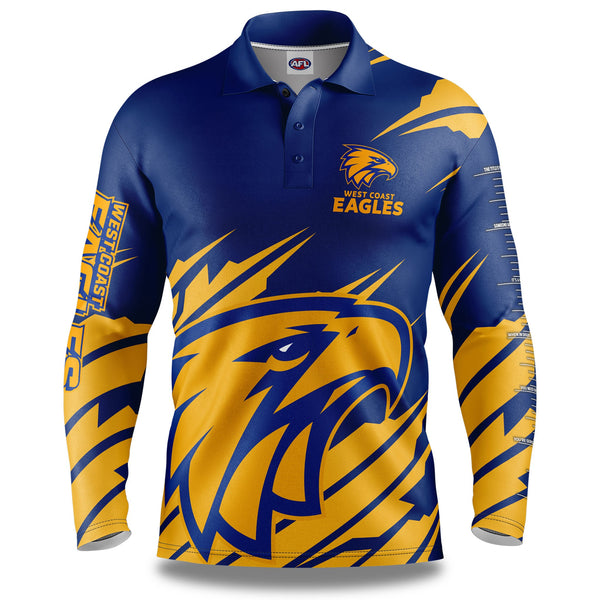 AFL West Coast Eagles 'Ignition' Fishing Shirt - Adult