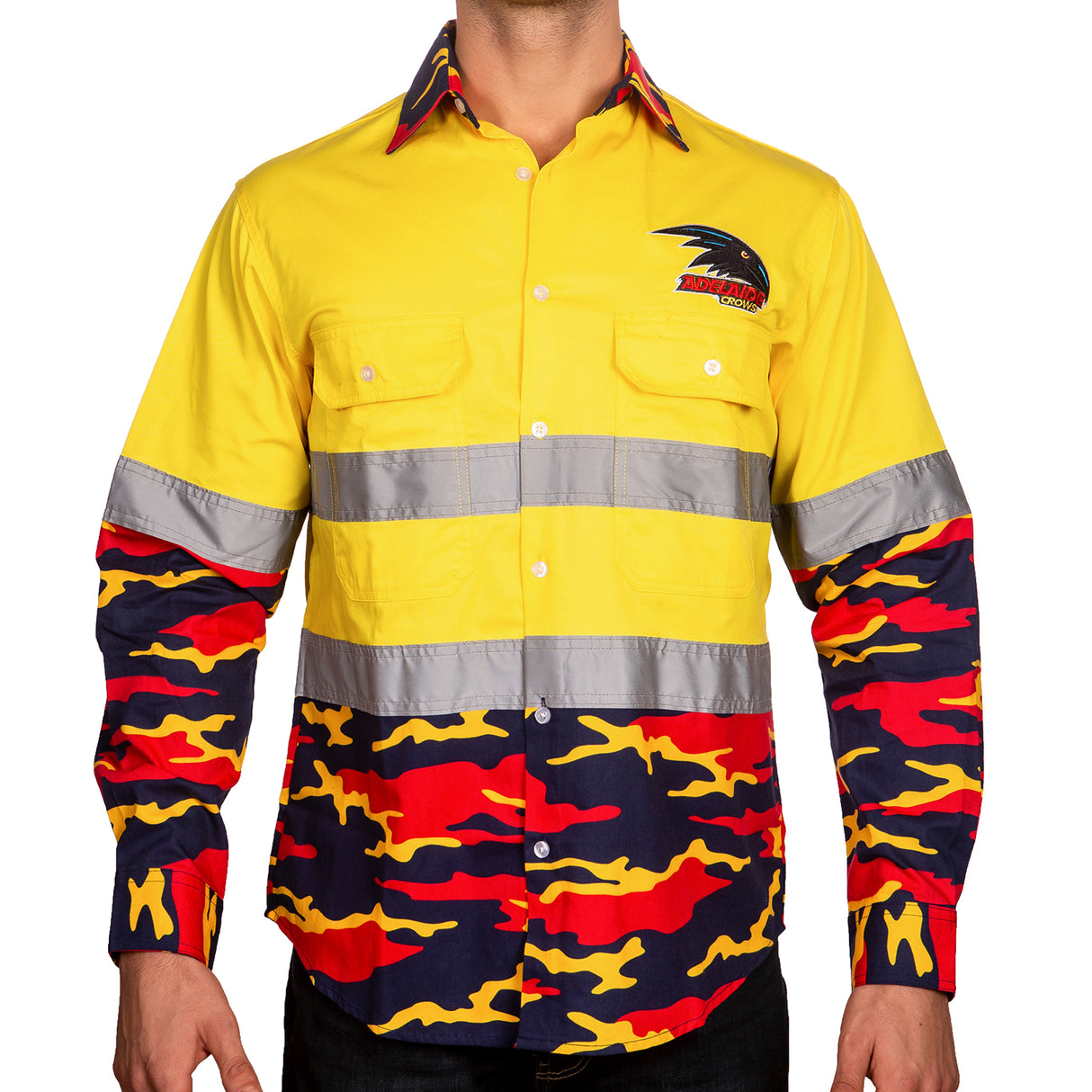 AFL Adelaide Crows Work Shirt - Ashtabula