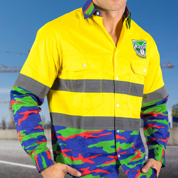 NRL 'Camo' Hi-Vis Work Shirts