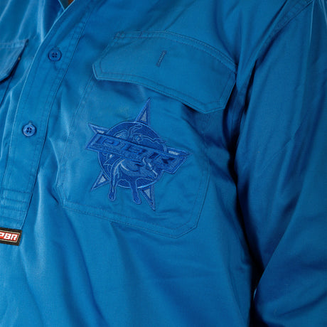PBR 'No Bull' Work Shirt - Cobalt - Ashtabula