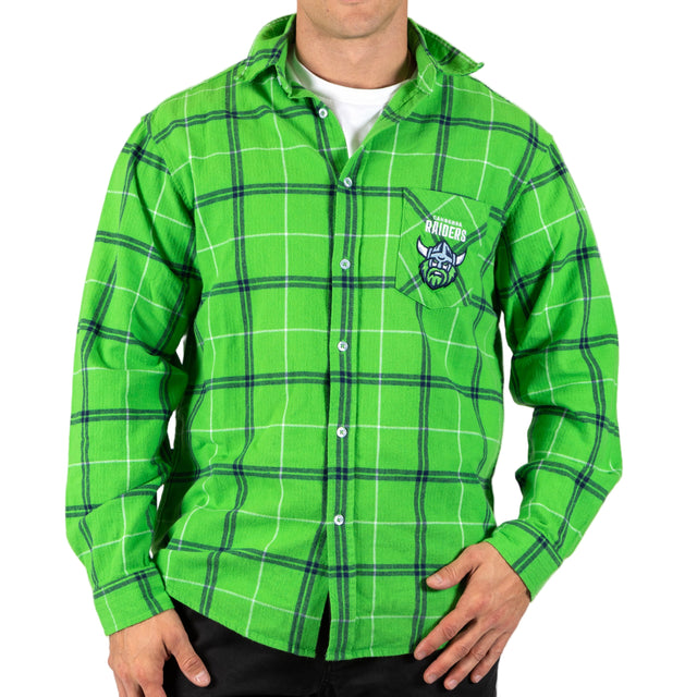 NRL Raiders 'Mustang' Flannel Shirt - Ashtabula