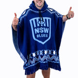 NSW Blues 'Dakota' Knitted Poncho - Ashtabula
