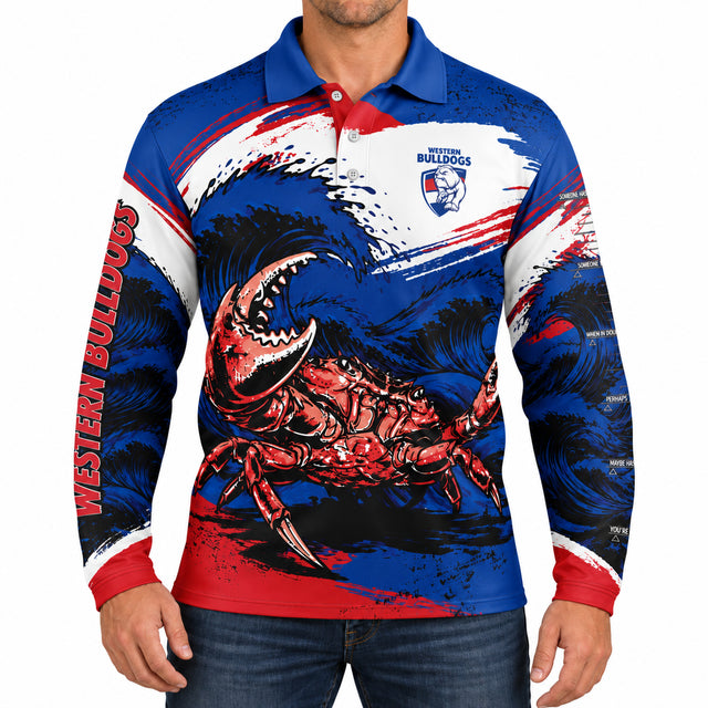 AFL Western Bulldogs 'Krusha' Fishing Shirt - Ashtabula