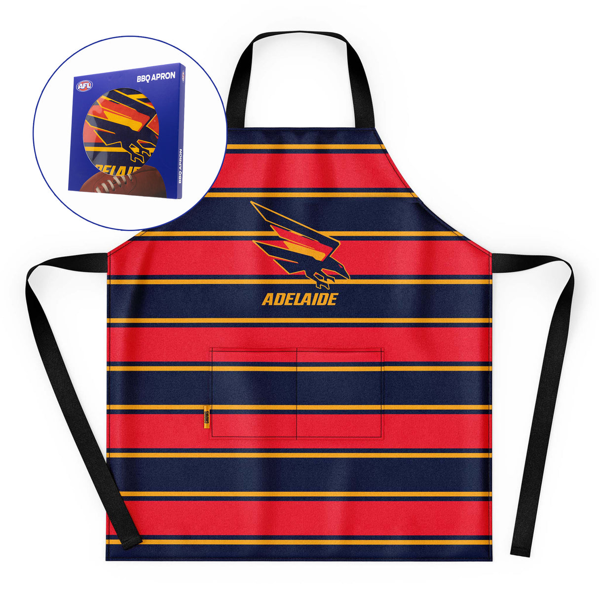 AFL Adelaide Crows 'Snagged' BBQ Apron - Ashtabula