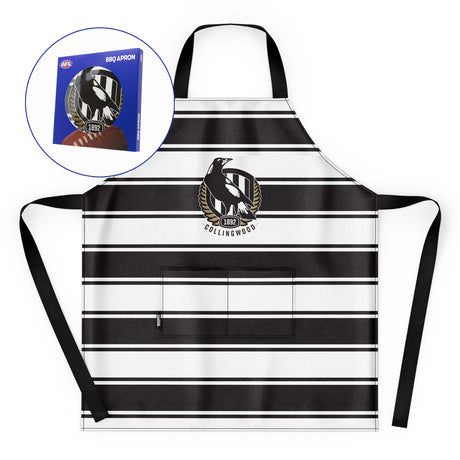 AFL Collingwood 'Snagged' BBQ Apron - Ashtabula