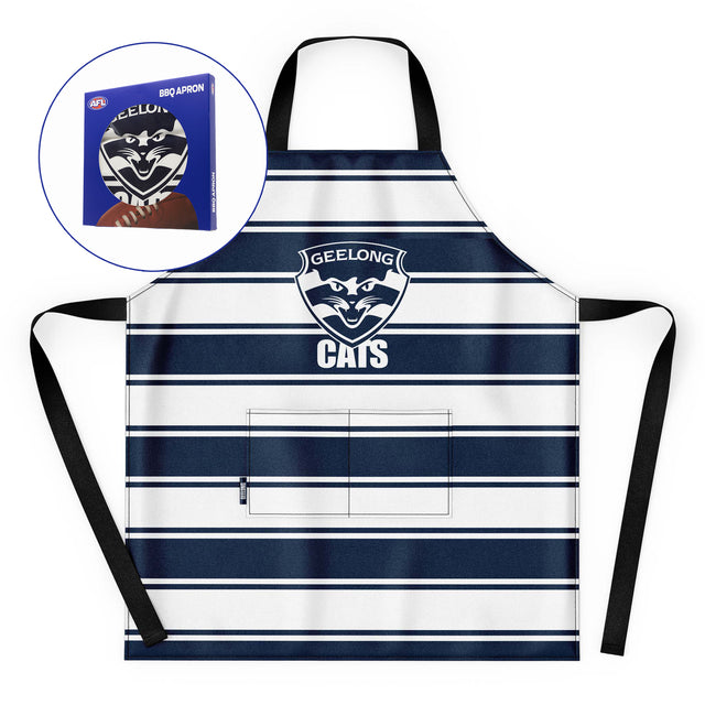 AFL Geelong Cats 'Snagged' BBQ Apron - Ashtabula