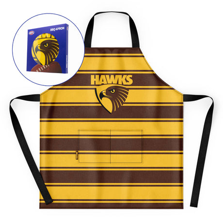 AFL Hawthorn 'Snagged' BBQ Apron - Ashtabula