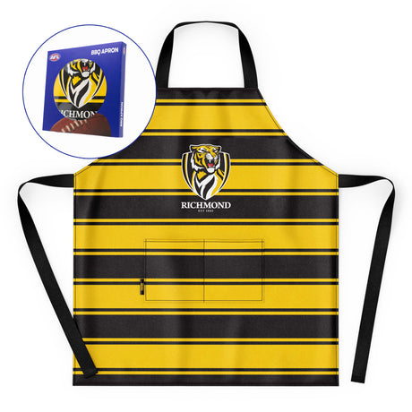 AFL Richmond Tigers 'Snagged' BBQ Apron - Ashtabula