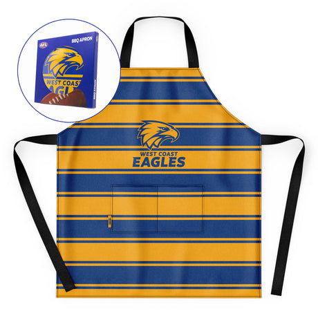 AFL West Coast Eagles 'Snagged' BBQ Apron - Ashtabula