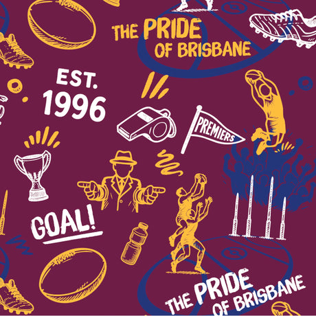 AFL Brisbane Lions 'Scrambler' Golf Polo - Ashtabula