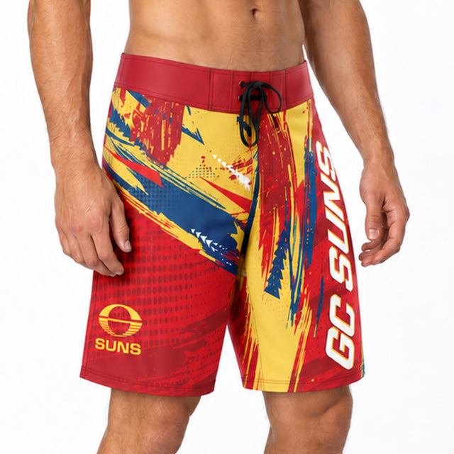 AFL Gold Coast Suns 'Banksy' Board Shorts - Ashtabula