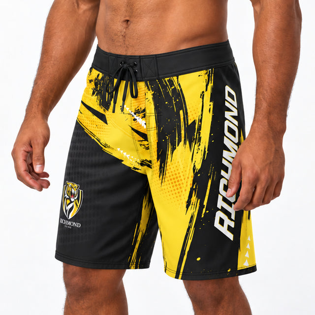 AFL Richmond Tigers 'Banksy' Board Shorts - Ashtabula