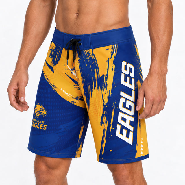AFL West Coast Eagles 'Banksy' Board Shorts - Ashtabula